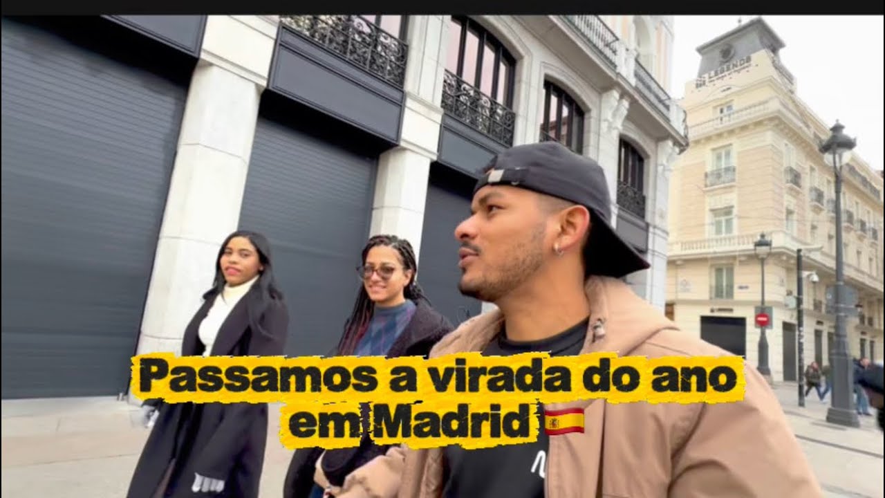 Vlog na Espanha🇪🇸..Passamos a virada do ano em Madrid!!!! Part…01