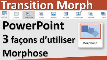 Transition Morph PowerPoint avec 3 astuces pour créer des effets sur une présentation PowerPoint