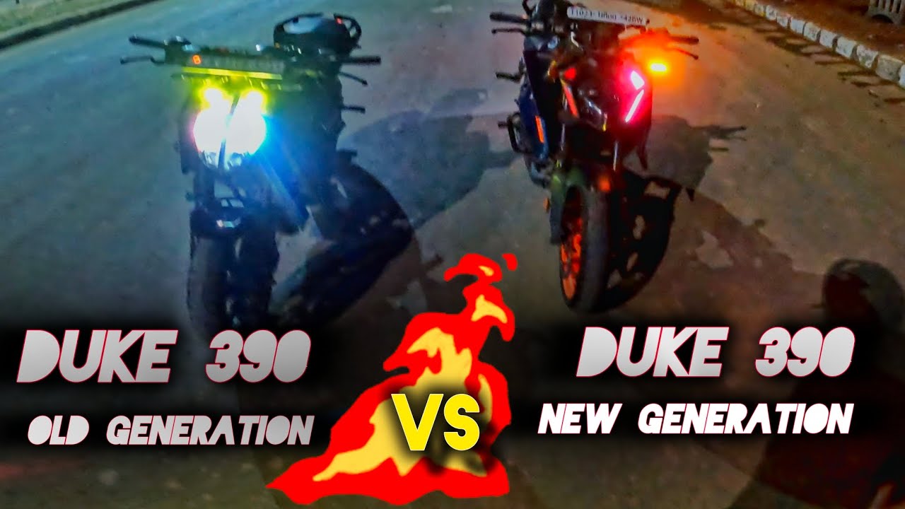 Drag Race Duke 390 vs Duke 390// Old generation Vs New generation Race ...
