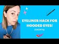 Eyeliner for Hooded Eyes! #shorts