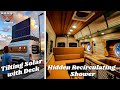 Beautiful Boat Vibes in a Van with Hidden Recirculating Shower and Tilting Solar