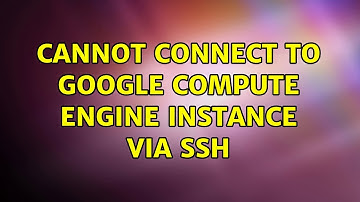 Cannot connect to Google Compute Engine instance via SSH