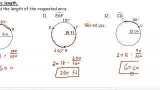 U11D7- Area, Circumference, Area of Sector, and Arc Length