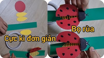 RẢNH RỖI CẮT GIẤY LÀM CON BỌ  RÙA CỰC ĐƠN GIẢN