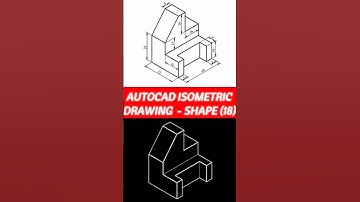 AutoCAD Isometric Drawing - Shape (18) #short #skills #tutorial #fyp #foryou