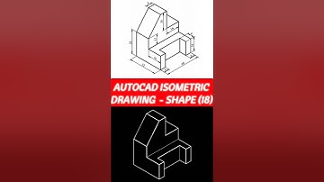 AutoCAD Isometric Drawing - Shape (18) #short #skills #tutorial #fyp #foryou
