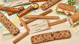 Subway adding foot-long churros, soft pretzels, cookies to menu screenshot 1