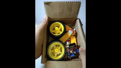 unboxing of low price component like gear motor wheels and motor driver shield