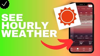 How to see the hourly weather in the Accuweather app?