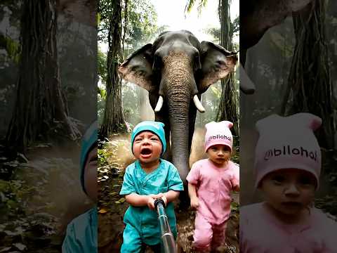 الفيل يجري خلف التوأم ذكاء اصطناعي توأم الذكاء الاصطناعي