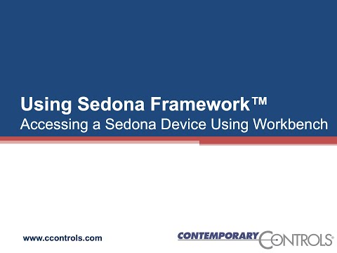 Using Sedona Framework™ - Accessing a Sedona Device Using Workbench