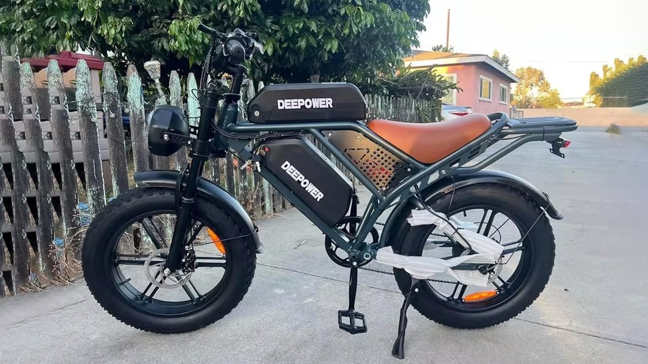 DEEPOWER QS7 Electric Bike 1500W Motor 48V 60AH Dual Battery