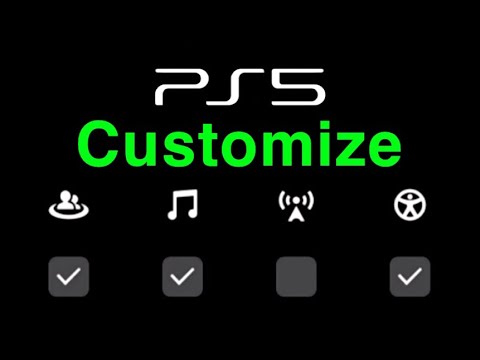PS5 How to Customize Edit Quick Menu NEW