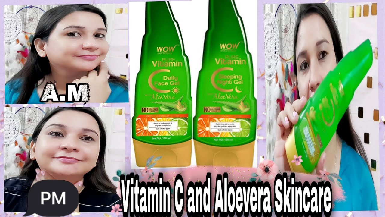WOW Skin science pure vitamin C daily face gel and Pure vitamin C
