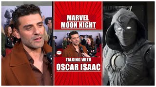 Taking with Oscar Isaac at the world premiere of Moon Kight
