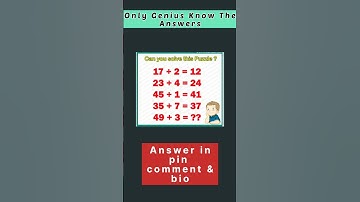 Can solve this puzzle | #Genius #Math #Puzzle | math #riddles #game