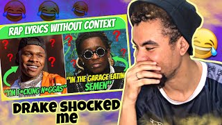 Suspect Rap Lyrics Reaction😂 TRIPPIE REDD, DABABY, DRAKE, KANYE WEST, Rap Lyrics Without Context