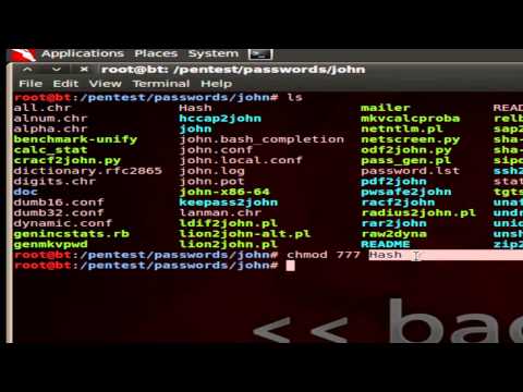 Descryptando Hash MD5 com Jhon The Ripper - Back|Track Linux