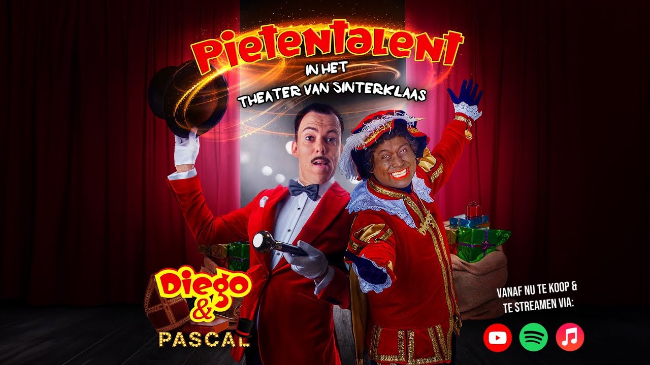 Coole Piet Diego & Pascal - Pietentalent (in het theater van Sinterklaas) officiële videoclip