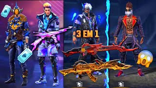 SKINS GRÁTIS, NOVO DIAMANTE ROYALE, INCUBADORA 3 EM 1, LOJA MISTERIOSA E MAIS - FREE FIRE