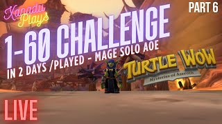 Turtle WoW - SOLO Mage AOE leveling | Level 1-60 challenge Part 6