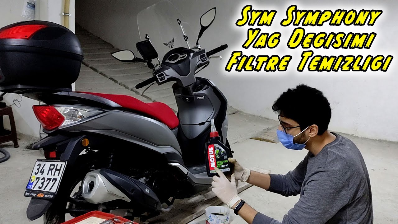 Scooter Yağ Değişimi ve Hava Filtresi Temizleme Sym Symphony St 200i