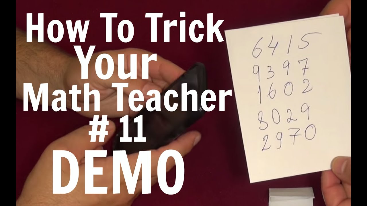 How to trick your Math Teacher 11 Math tricks revealed YouTube
