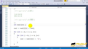 آرایه دو بعدی در نقش پارامتر تابع سی پلاس پلاس c++
