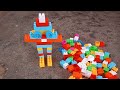 How to make diy Robot#cartoons #toys #tractor #jcb #trending