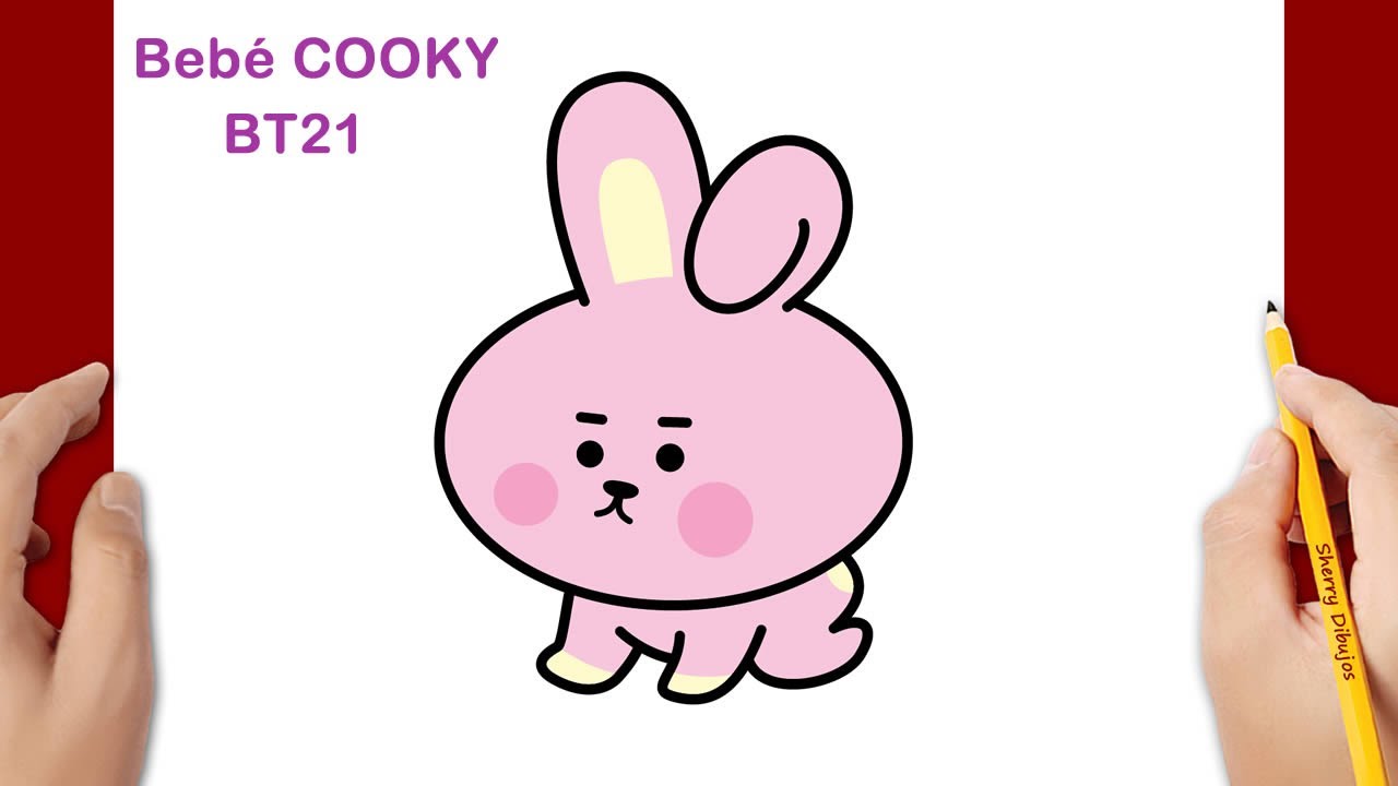 CÓMO DIBUJAR BEBE COOKY DE BT21 / JUNGKOOK BTS - YouTube