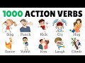 1000 action verbs  common action verbs in english  part 1  english vocabulary with picture 