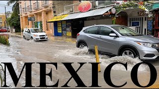 Stormy Day In Playa Del Carmen | Hurricane Gamma | Mexico 🇲🇽