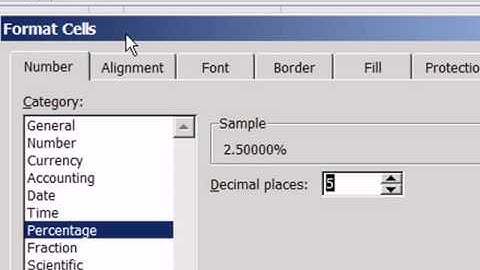 Excel 2010 Statistics 04: Number Formatting As Façade Accounting Percentage Proportion Probability