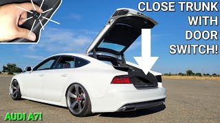 ENABLING CLOSING OF TRUNK WITH THE TRUNK SWITCH ON THE DRIVER'S DOOR on my 2016 Audi C7.5/4G8 A7!