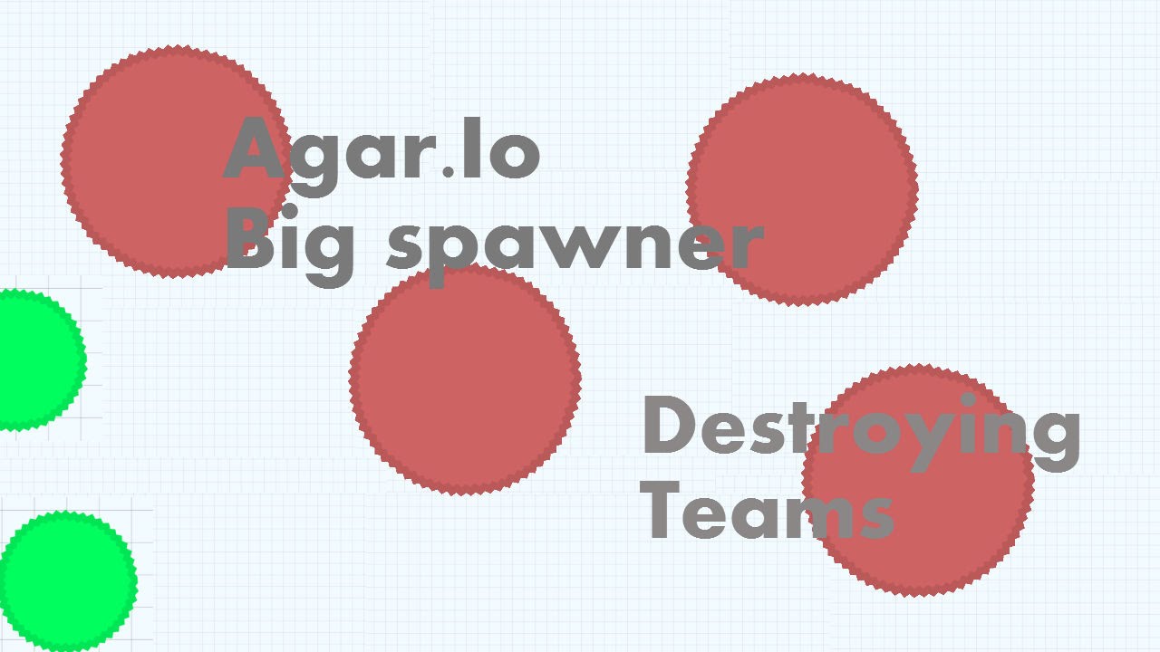 Agar.Io-Big spawner cell!Destroying Teams!