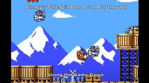 Disney’s TaleSpin One Level Playthrough using the Nes