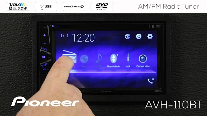 Lär dig använda Pioneer AVH-110BT AM/FM-radio