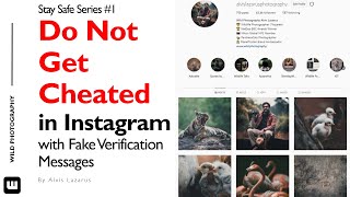 Stay Safe Series 01 | DO NOT GET CHEATED with FAKE Instagram  Verification messages