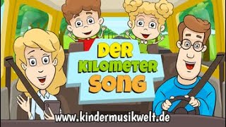 Video thumbnail of "Der Kilometersong | Kinderlied für die Autofahrt | Kindermusikwelt"