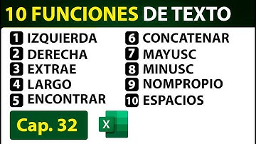 🚀 10 Funciones de Texto MÁS IMPORTANTES en Excel | Domina MAYUSC, CONCAT, EXTRAER y más