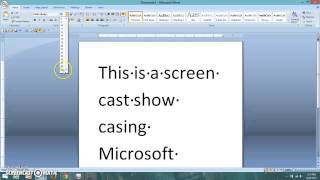 Microsoft Word Screen Cast