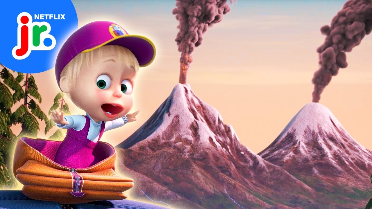 Masha's Volcano Adventure! 🌋 Masha and the Bear | Netflix Jr