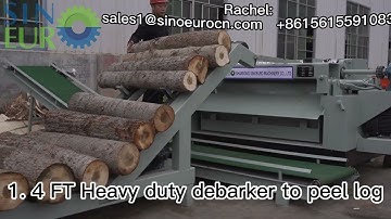 Fully automatic Log debarker from Sinoeuro Machinery