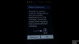 Samsung Galaxy Ace Style/Stardust (TracFone) Battery low/empty