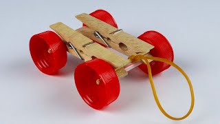 How To Make a Mini Latch Rubber Band Car  DIY TOYS CAR