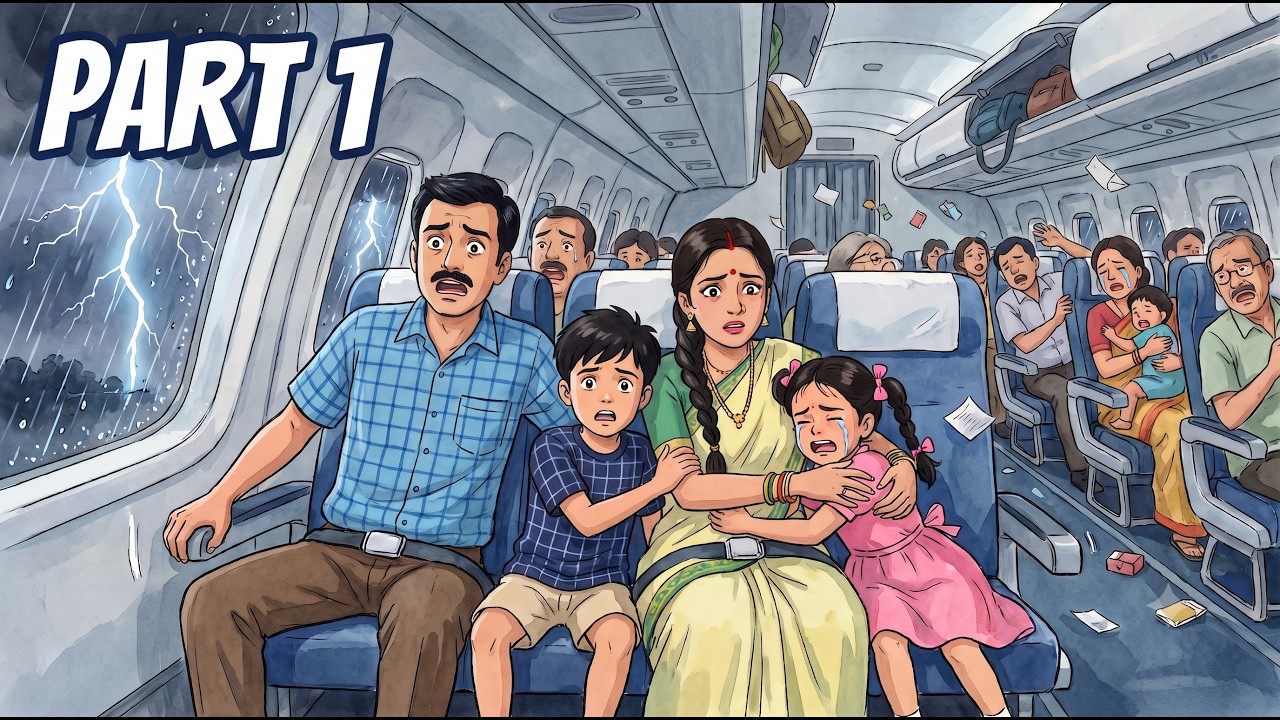 पहला हवाई सफर ✈️, मुंबई मामा का घर, आंधी तूफ़ान 🌪️ और बारिश🌧️ | 90s Nostalgia Ghibli Style