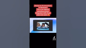 Al everywhere in Windows! This is the tightest operating system integration with Al! #shorts #ai