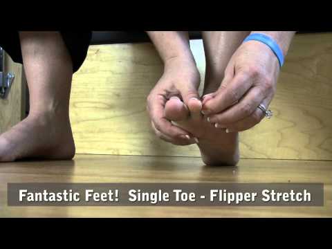 Foot Fitness Exercise Tips: Single Toe Flipper Stretch