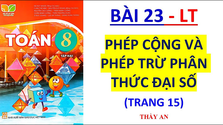 Bài 15 trang 67sách giáo khoa toán 8 tập 2 năm 2024