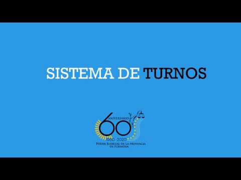 Poder Judicial Formosa - Sistema de turnos: registro